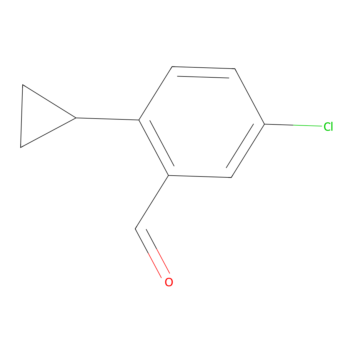 5-Chloro-2-cyclopropylbenzaldehyde molecular structure, CAS 1529742-02-6