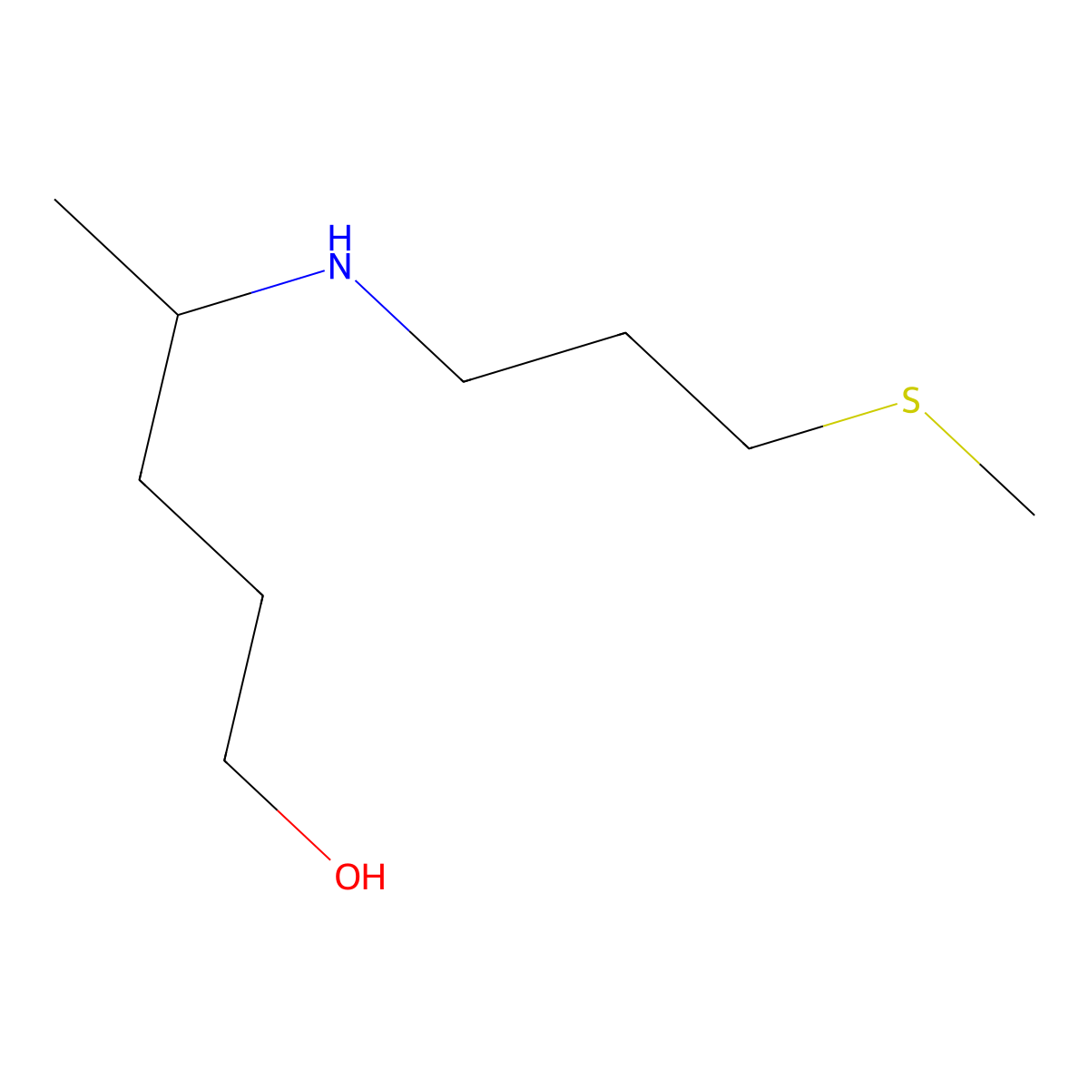 4-{[3-(Methylsulfanyl)propyl]amino}pentan-1-ol molecular structure, CAS 1529745-13-8