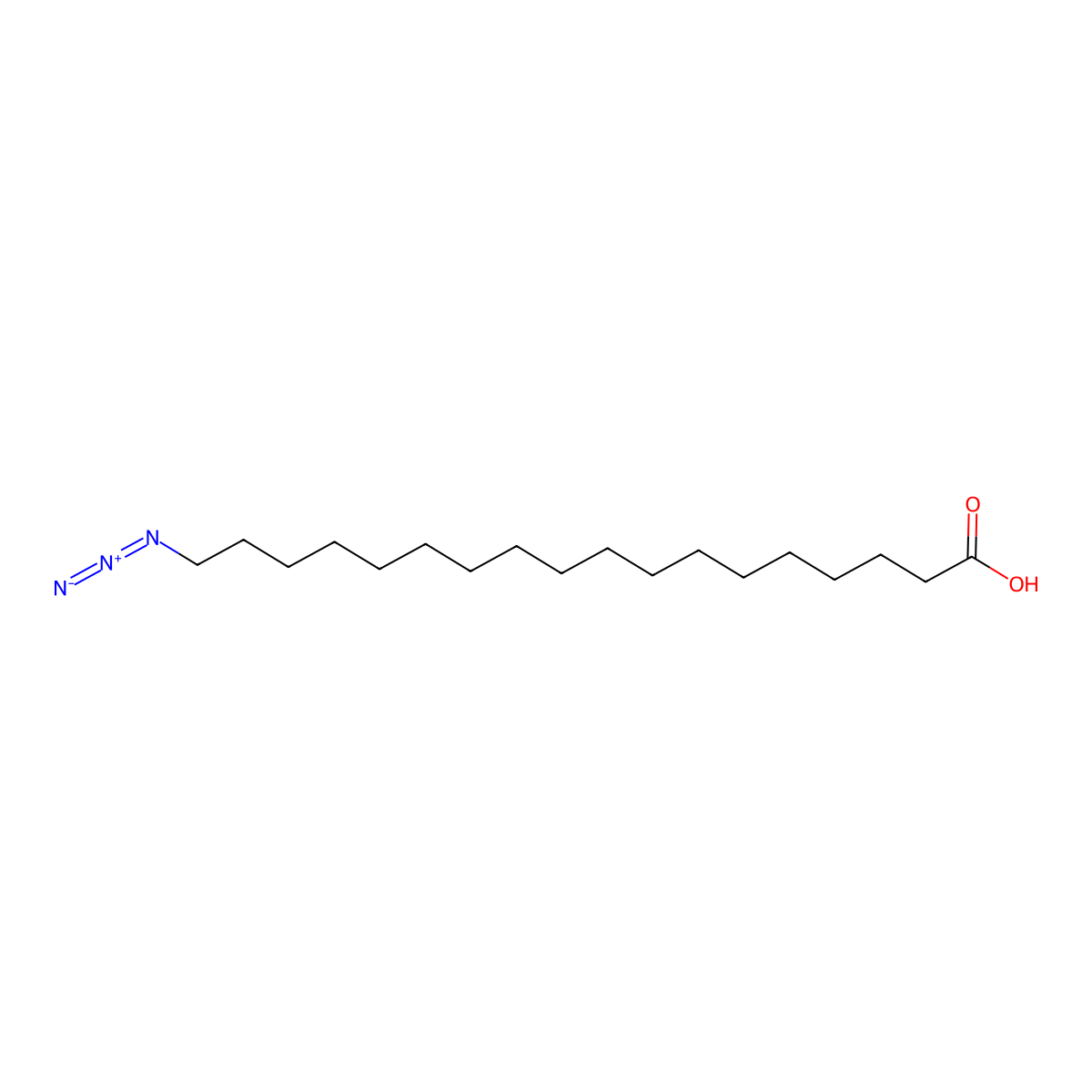 18-Azido-stearic acid molecular structure, CAS 1529763-58-3