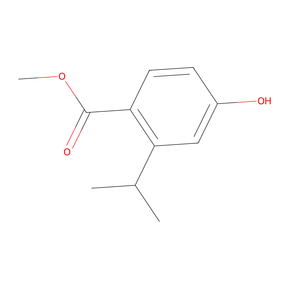 Methyl 4-hydroxy-2-isopropylbenzoate molecular structure, CAS 1529775-67-4