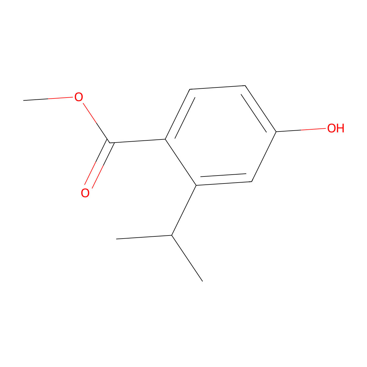 Methyl 4-hydroxy-2-isopropylbenzoate molecular structure, CAS 1529775-67-4