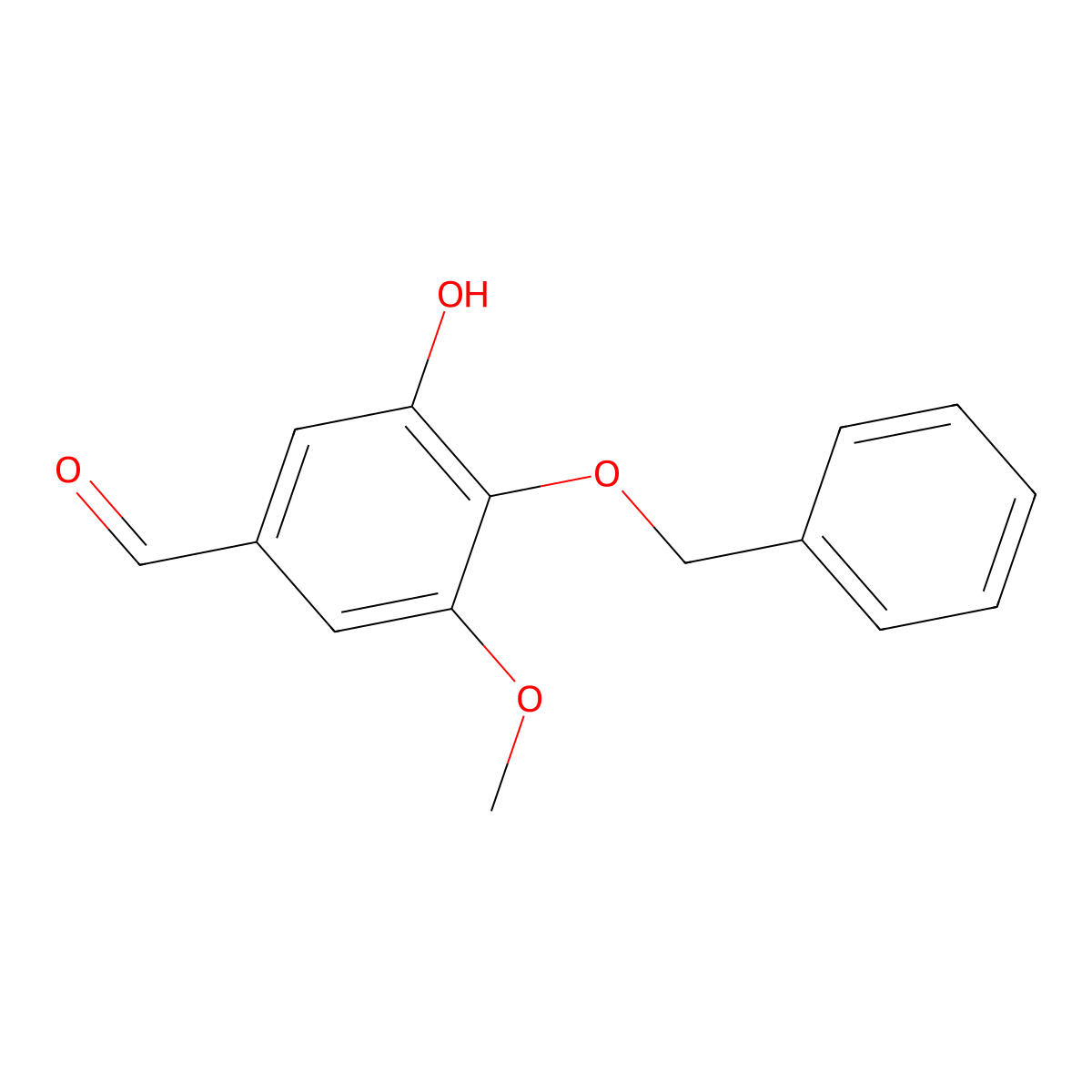 4-(Benzyloxy)-3-hydroxy-5-methoxybenzaldehyde molecular structure, CAS 1529796-54-0