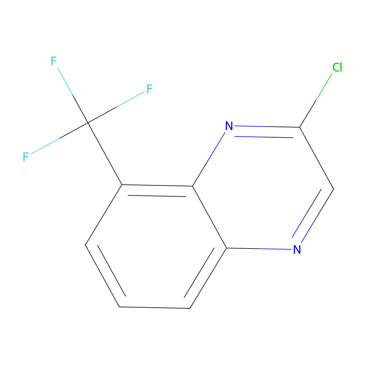 2-Chloro-8-(trifluoromethyl)quinoxaline molecular structure, CAS 1529801-55-5