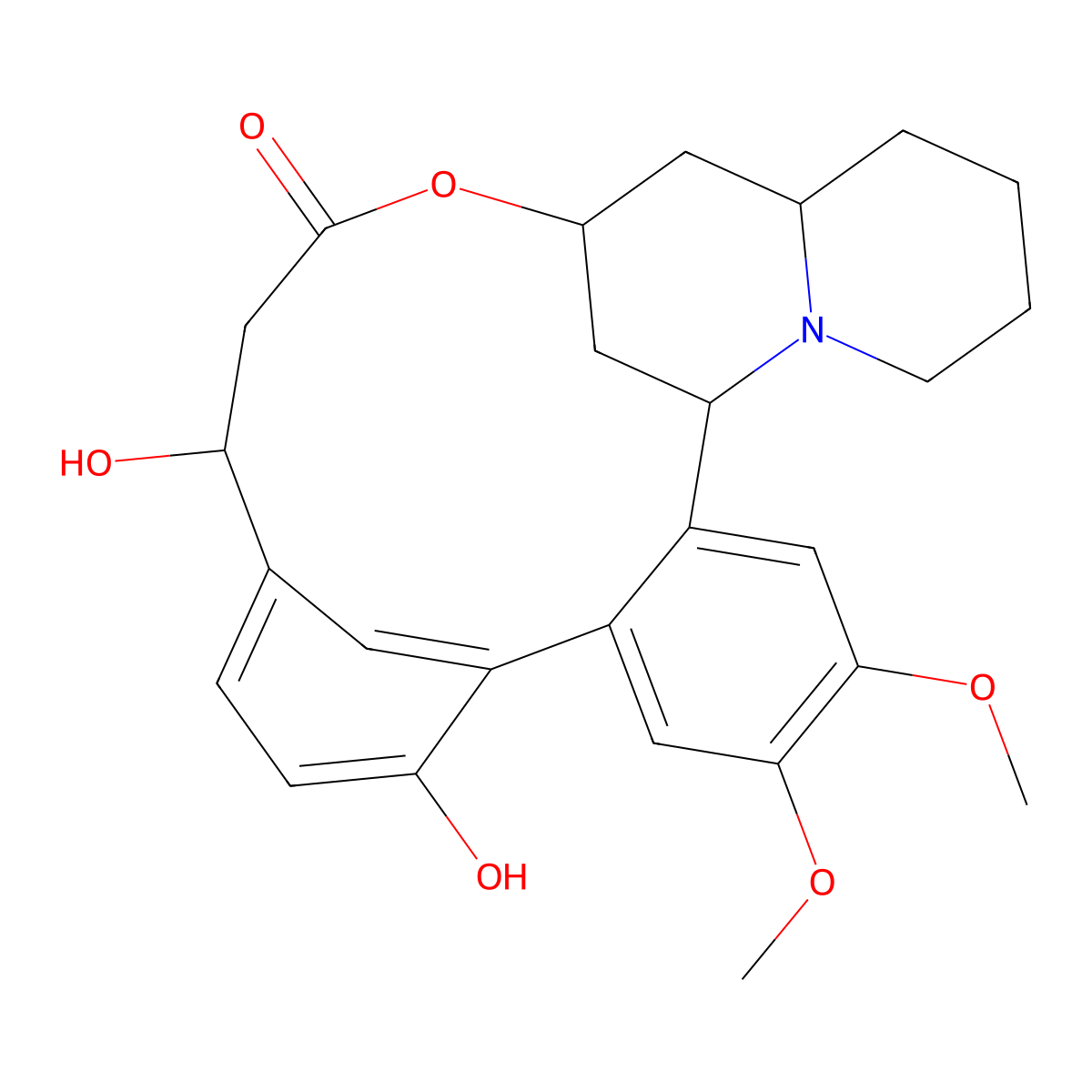 Lythridine molecular structure, CAS 15299-77-1