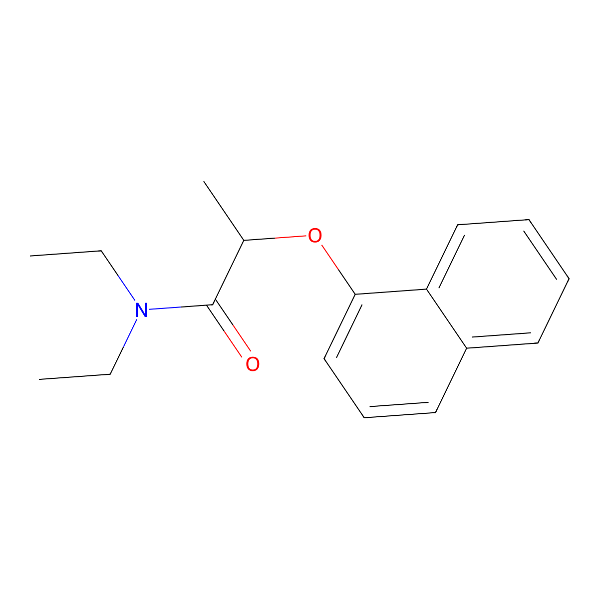 Napropamide molecular structure, CAS 15299-99-7