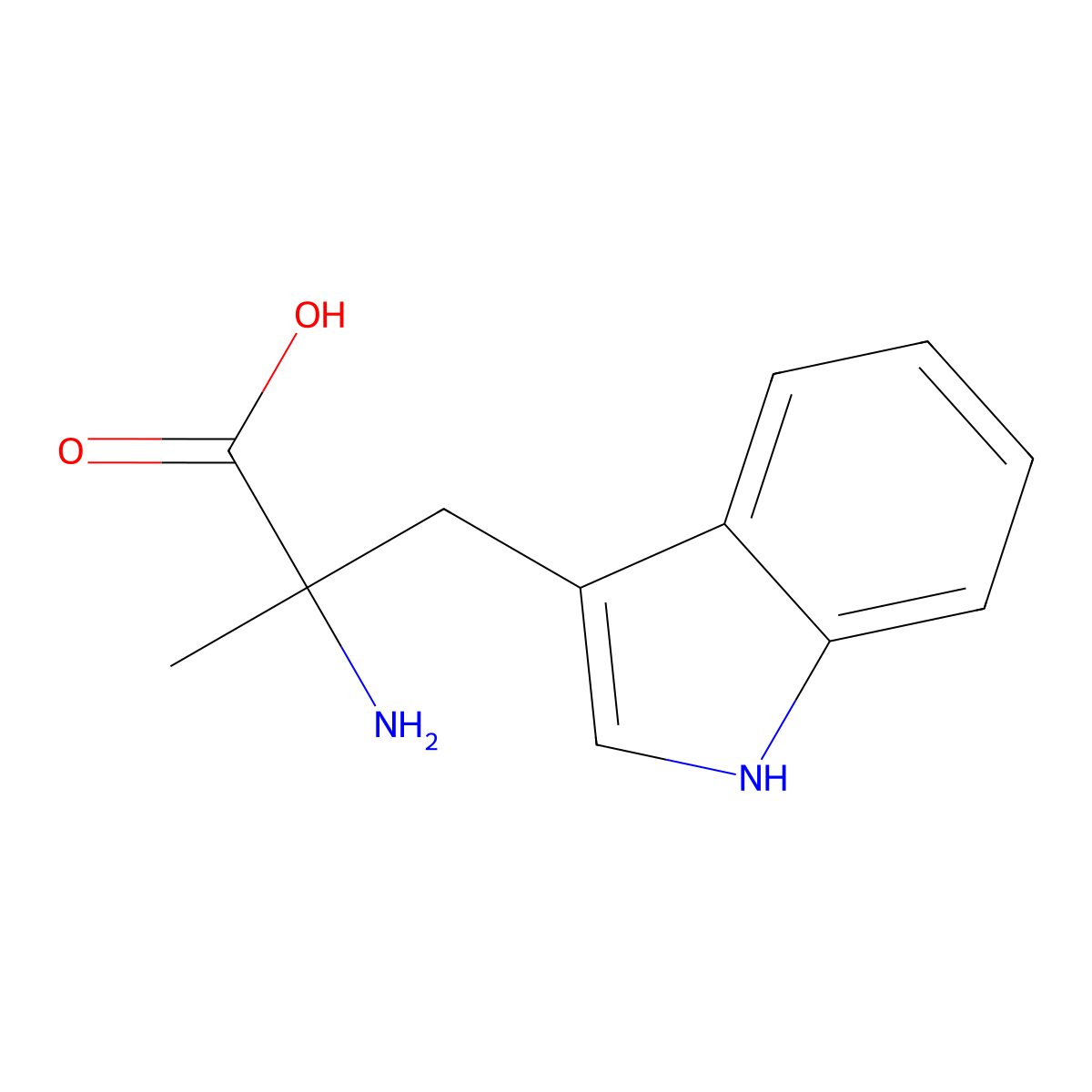 alpha-Methyltryptophan molecular structure, CAS 153-91-3