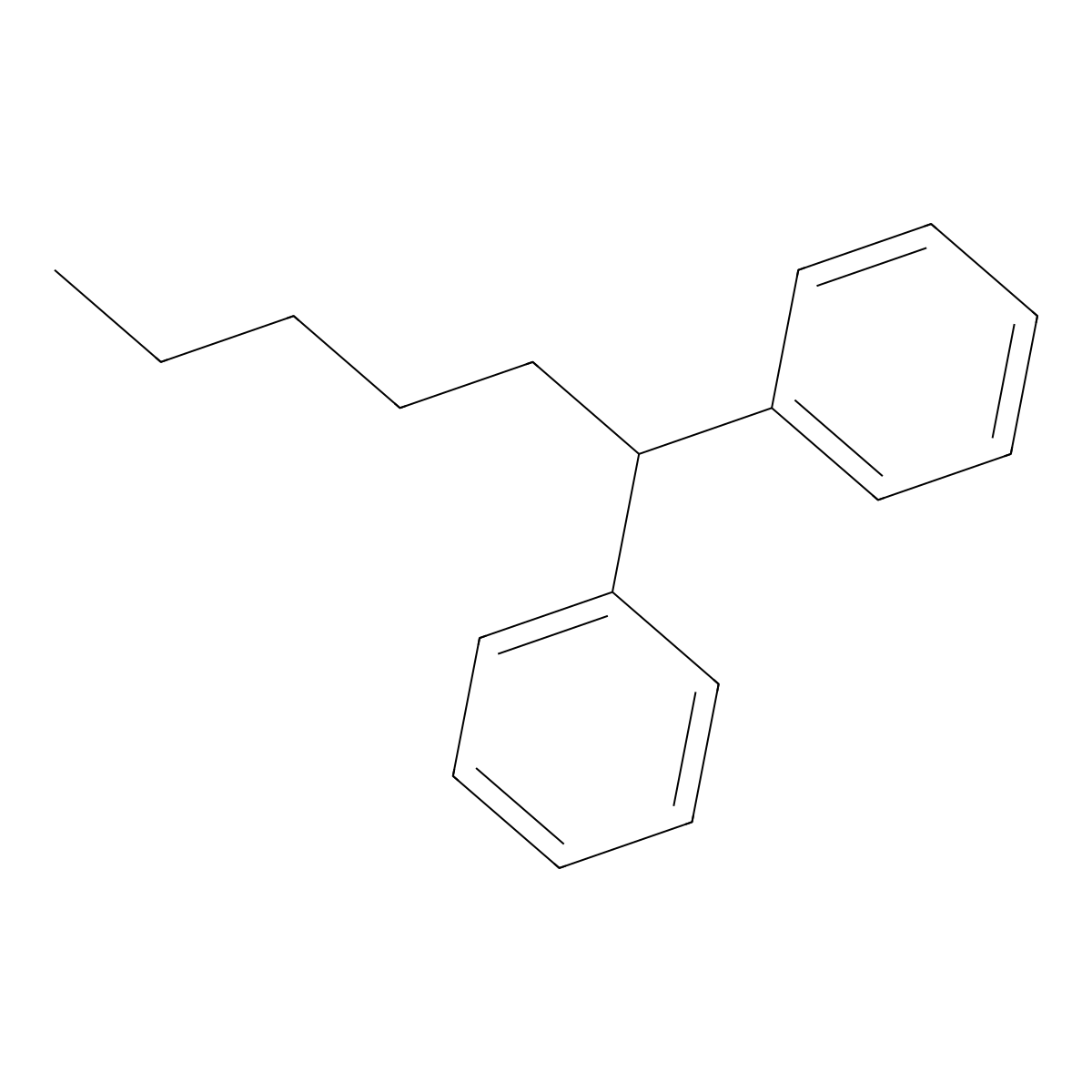 1,1'-Hexylidenebis(benzene) molecular structure, CAS 1530-04-7