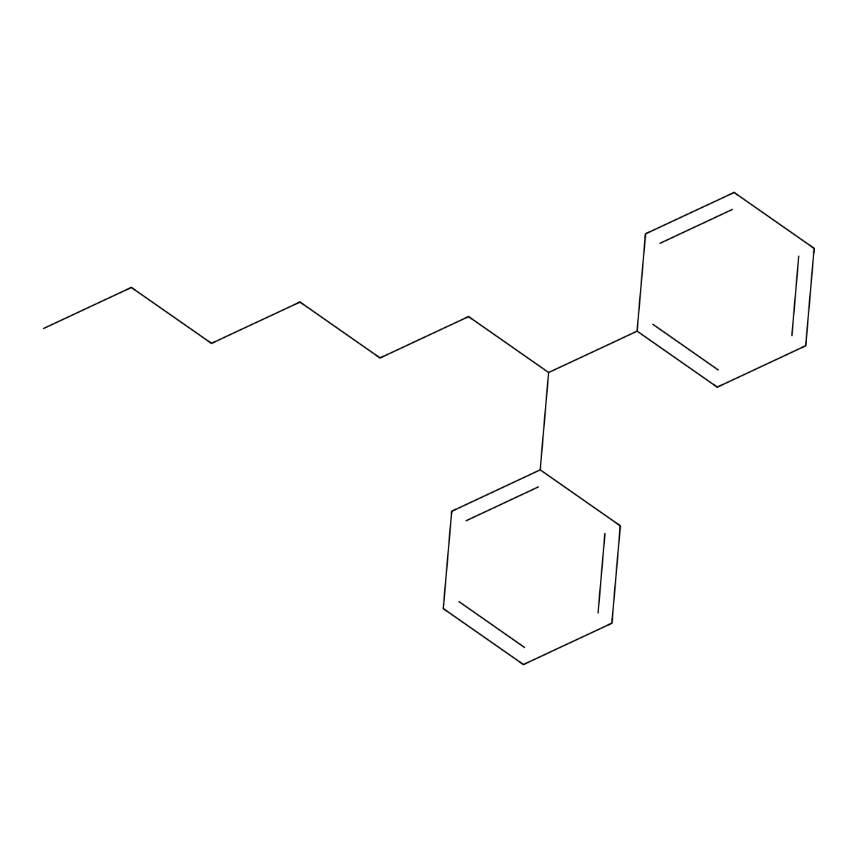 1,1'-Heptylidenebis(benzene) molecular structure, CAS 1530-05-8