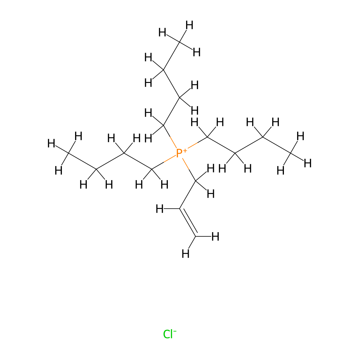 Phosphonium, tributyl-2-propen-1-yl-, chloride (1:1) molecular structure, CAS 1530-48-9