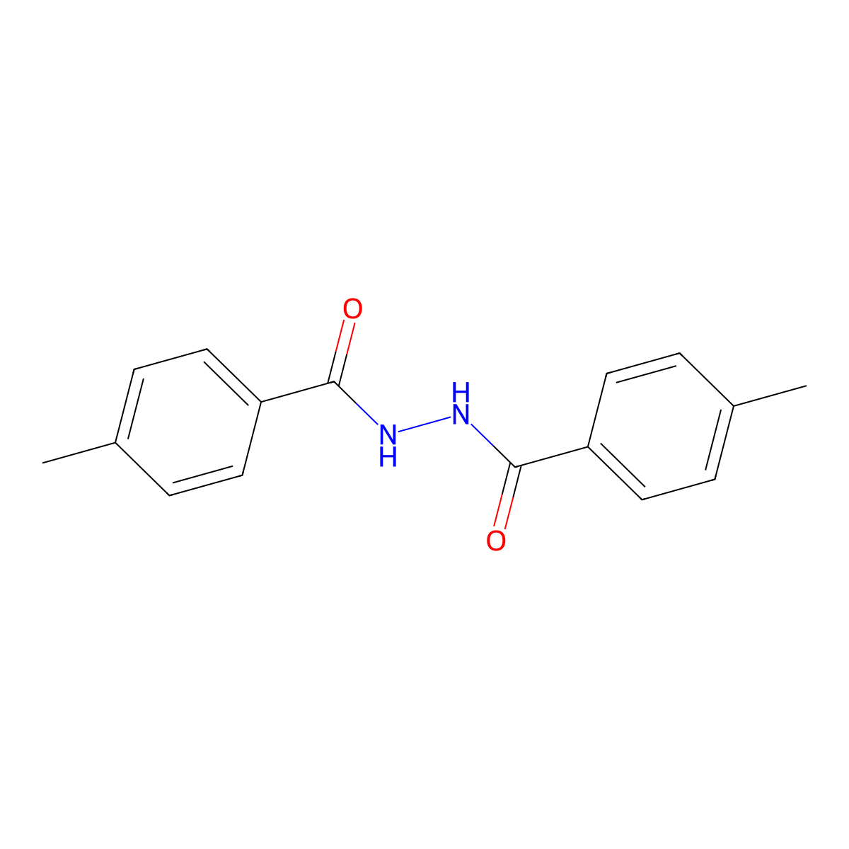 Di-p-toluohydrazide molecular structure, CAS 1530-73-0