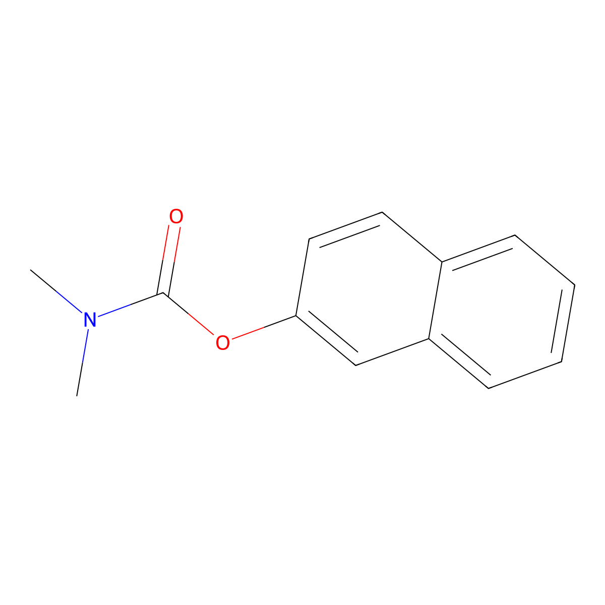 2-Naphthyl dimethylcarbamate molecular structure, CAS 15300-41-1