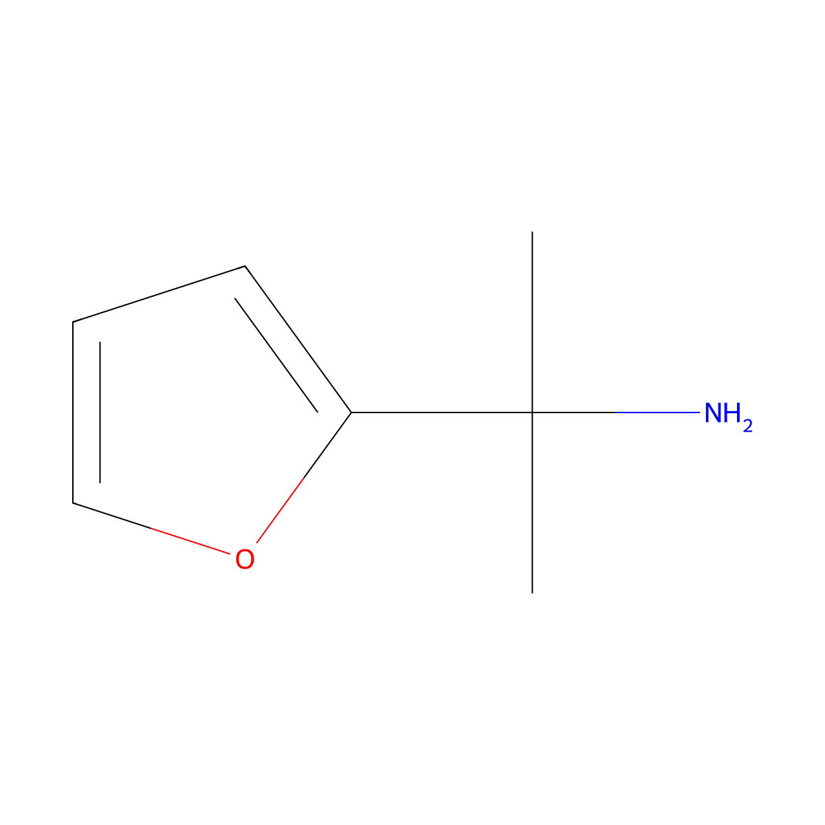 2-(Furan-2-yl)propan-2-amine molecular structure, CAS 153002-42-7