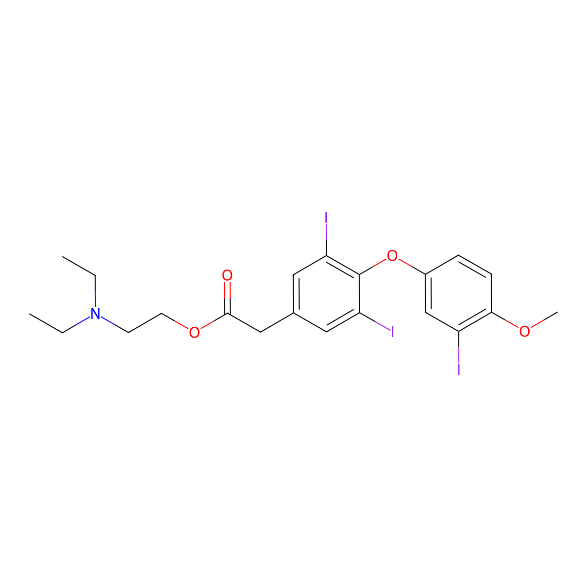 Thyromedan molecular structure, CAS 15301-96-9