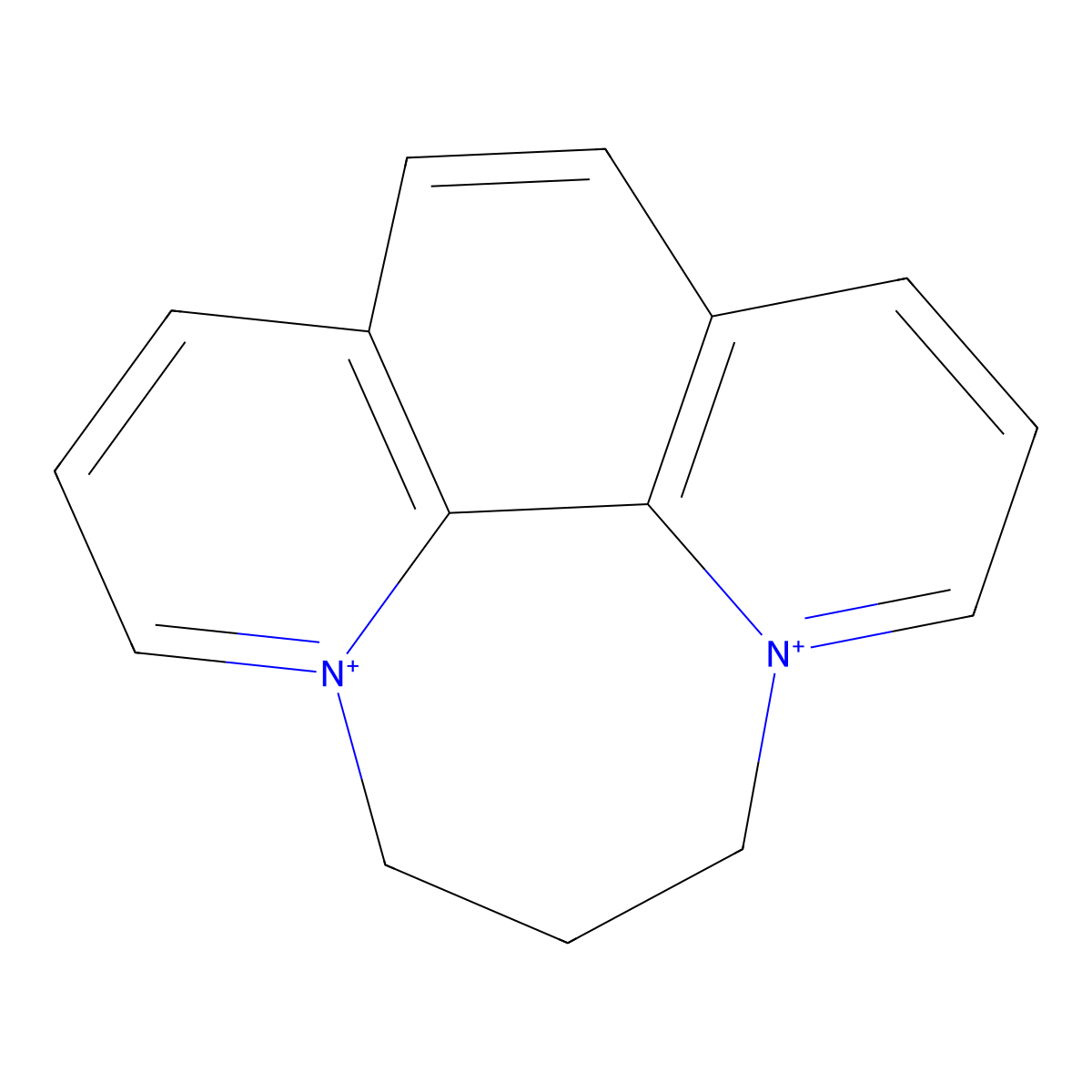 6,7-Dihydro-5H-(1,4)diazepino(1,2,3,4-lmn)-1,10-phenanthrolinediium molecular structure, CAS 15302-99-5