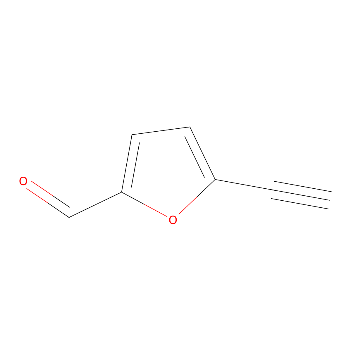 5-Ethynylfuran-2-carbaldehyde molecular structure, CAS 153026-71-2