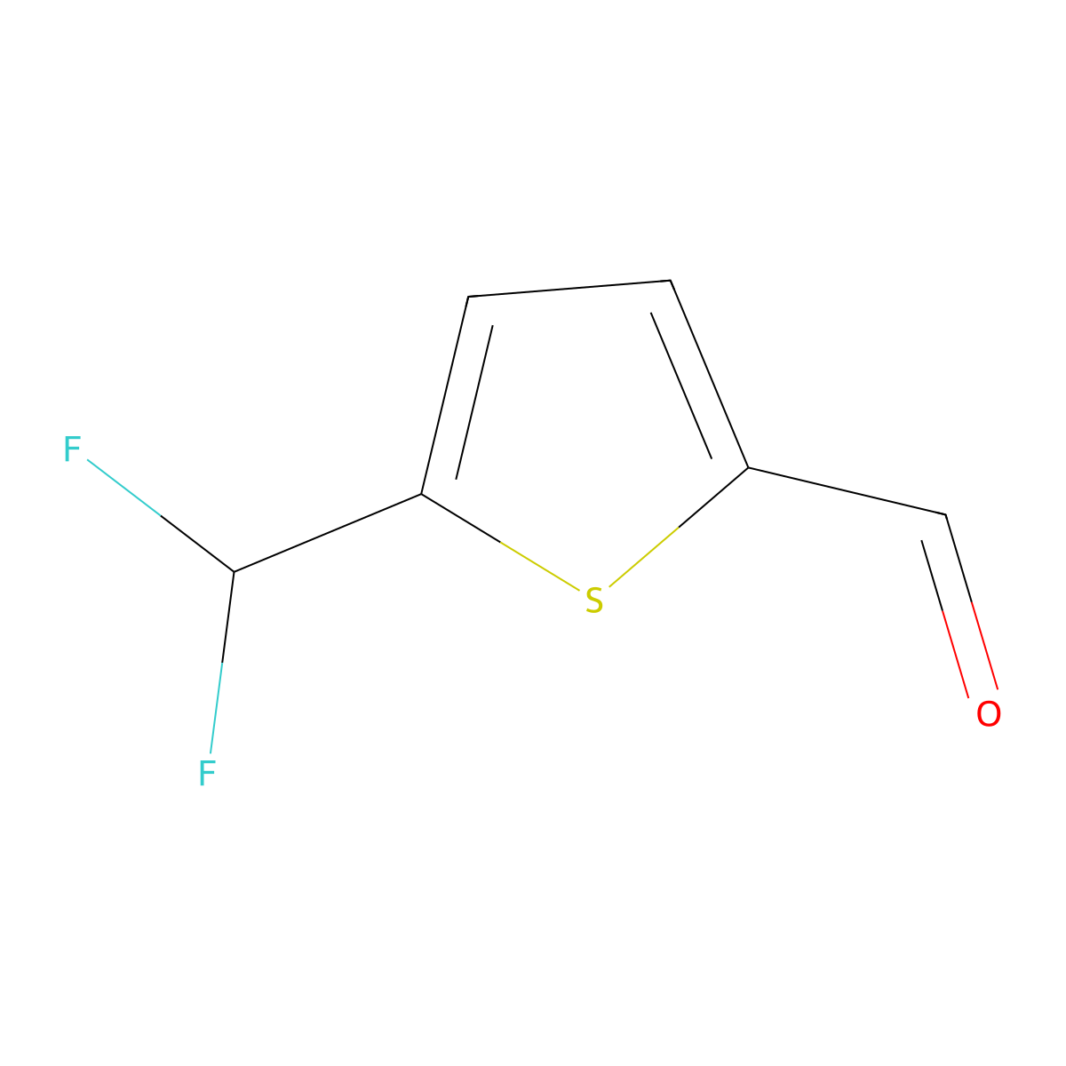 5-(Difluoromethyl)thiophene-2-carbaldehyde molecular structure, CAS 153026-81-4