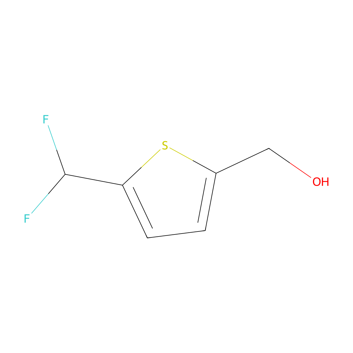 (5-(Difluoromethyl)-2-thienyl)methanol molecular structure, CAS 153026-90-5
