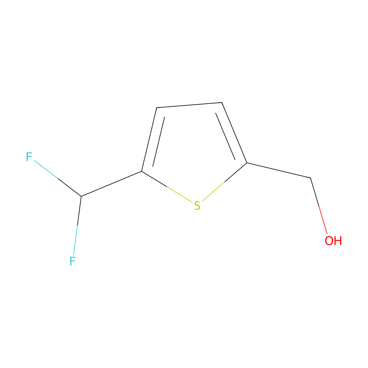 (5-(Difluoromethyl)-2-thienyl)methanol molecular structure, CAS 153026-90-5