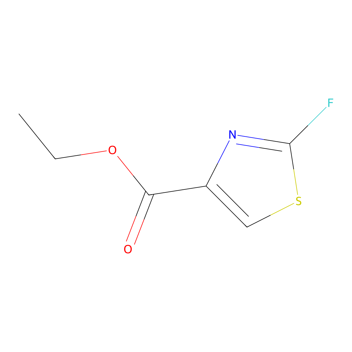 Ethyl 2-fluorothiazole-4-carboxylate molecular structure, CAS 153027-86-2