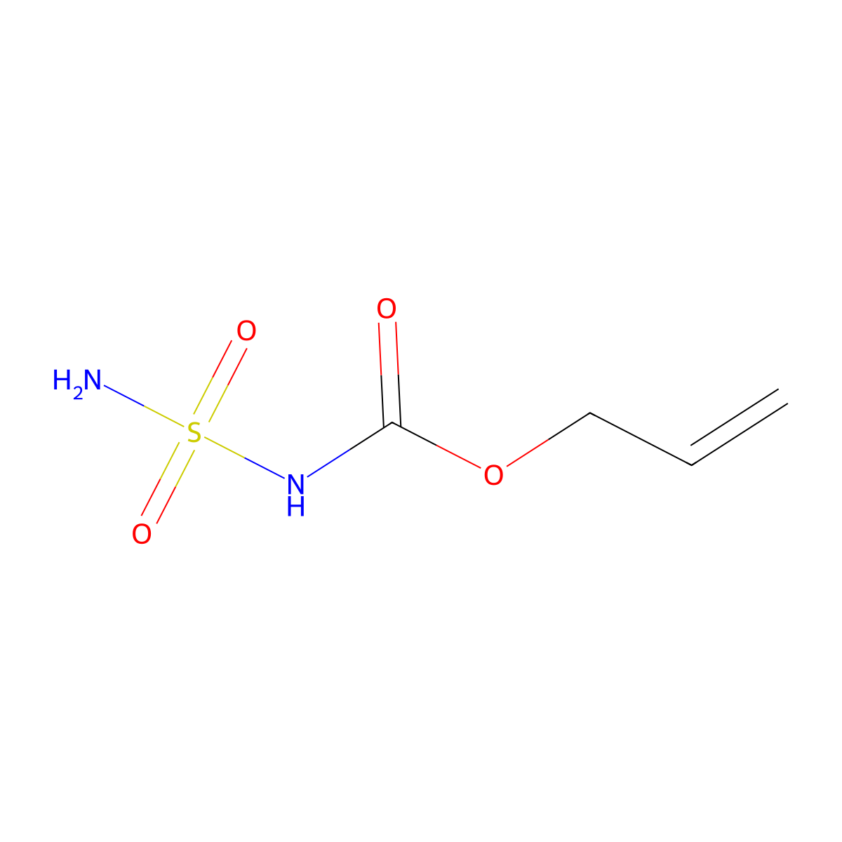 Allyl sulfamoylcarbamate molecular structure, CAS 153028-12-7