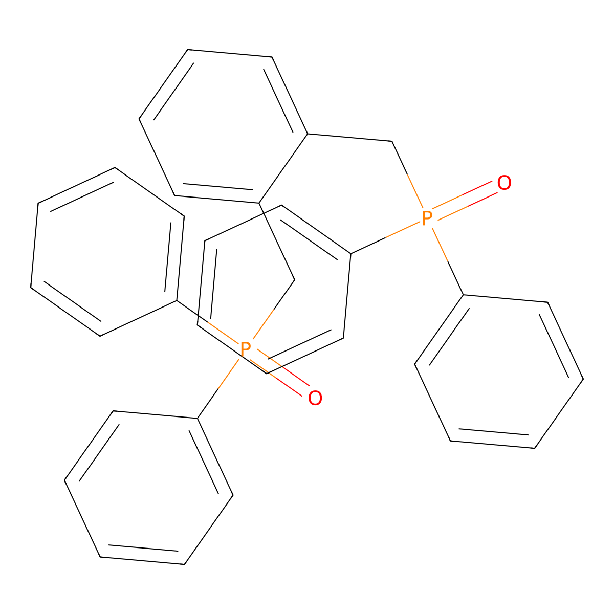 1,2-Bis((diphenylphosphoryl)methyl)benzene molecular structure, CAS 15303-27-2