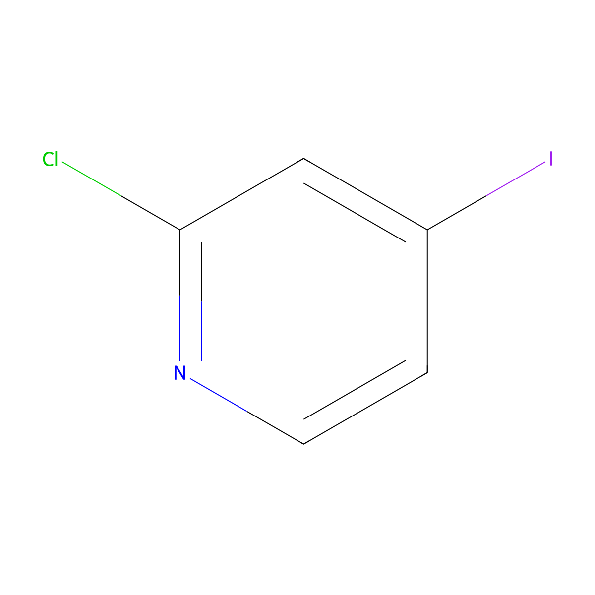 2-Chloro-4-iodopyridine molecular structure, CAS 153034-86-7