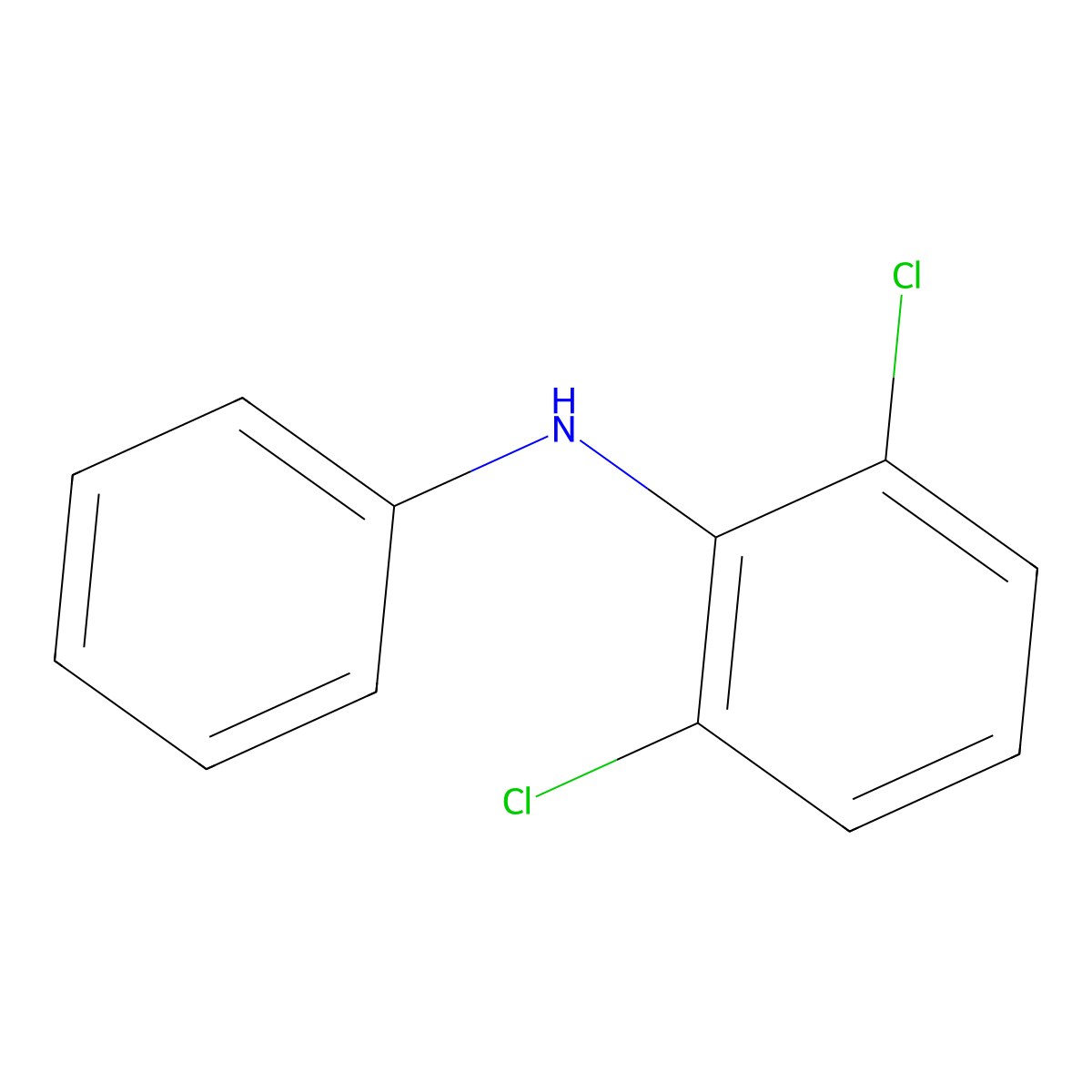 2,6-Dichloro-N-phenylaniline molecular structure, CAS 15307-93-4
