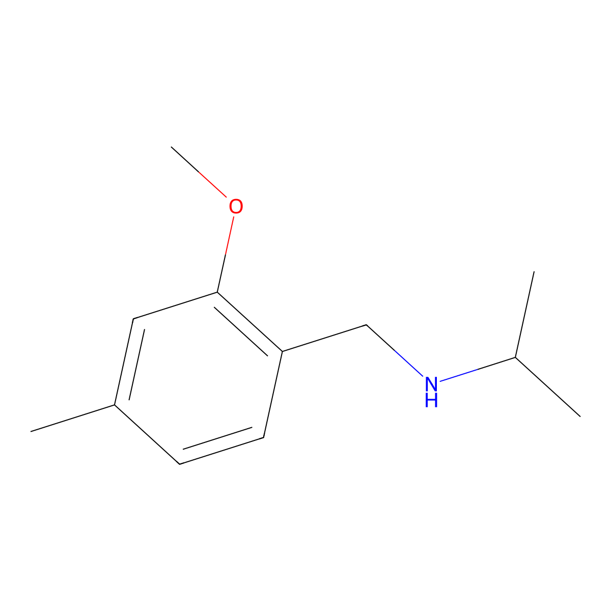 [(2-Methoxy-4-methylphenyl)methyl](propan-2-yl)amine molecular structure, CAS 1530801-96-7