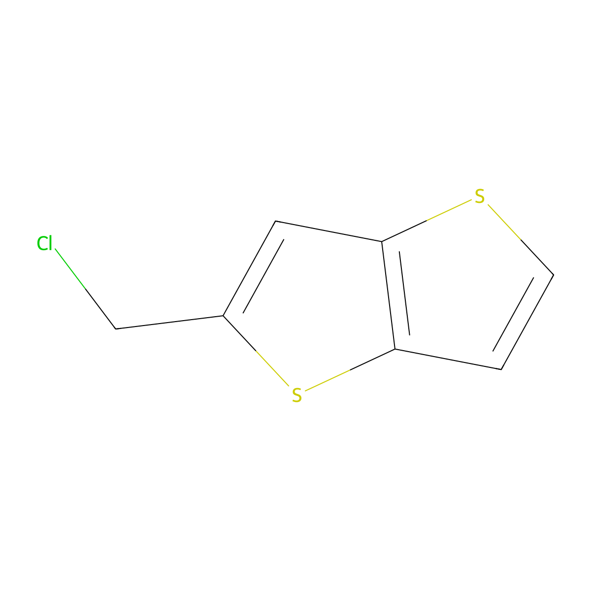 2-(Chloromethyl)thieno[3,2-B]thiophene molecular structure, CAS 1530831-65-2