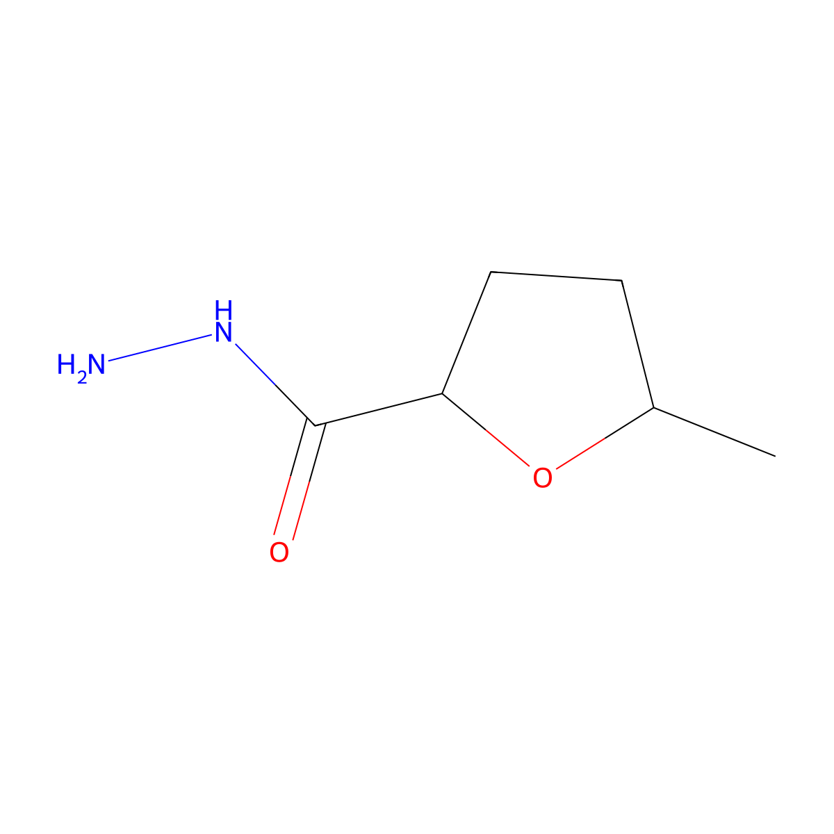 5-Methyloxolane-2-carbohydrazide molecular structure, CAS 1530852-61-9