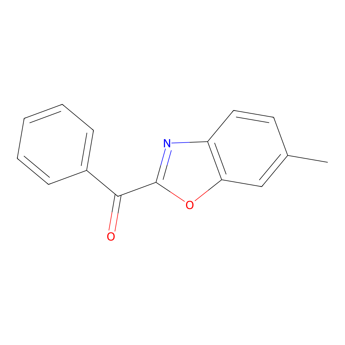 (6-Methylbenzoxazol-2-yl)(phenyl)methanone molecular structure, CAS 1530878-10-4