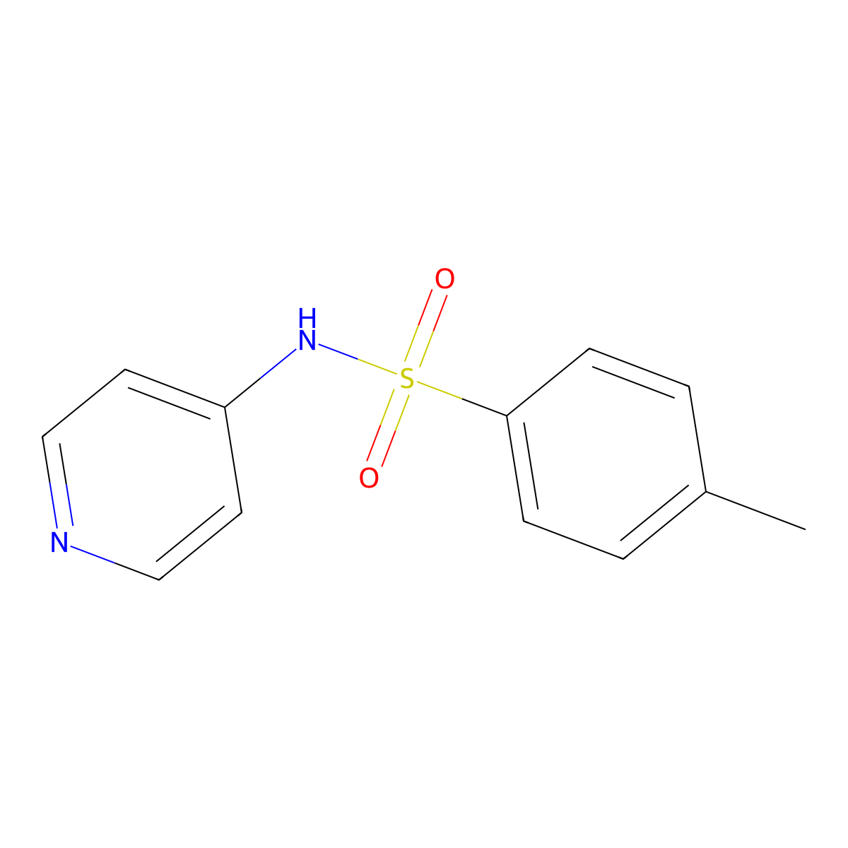 Benzenesulfonamide, 4-methyl-N-4-pyridinyl- molecular structure, CAS 15309-69-0