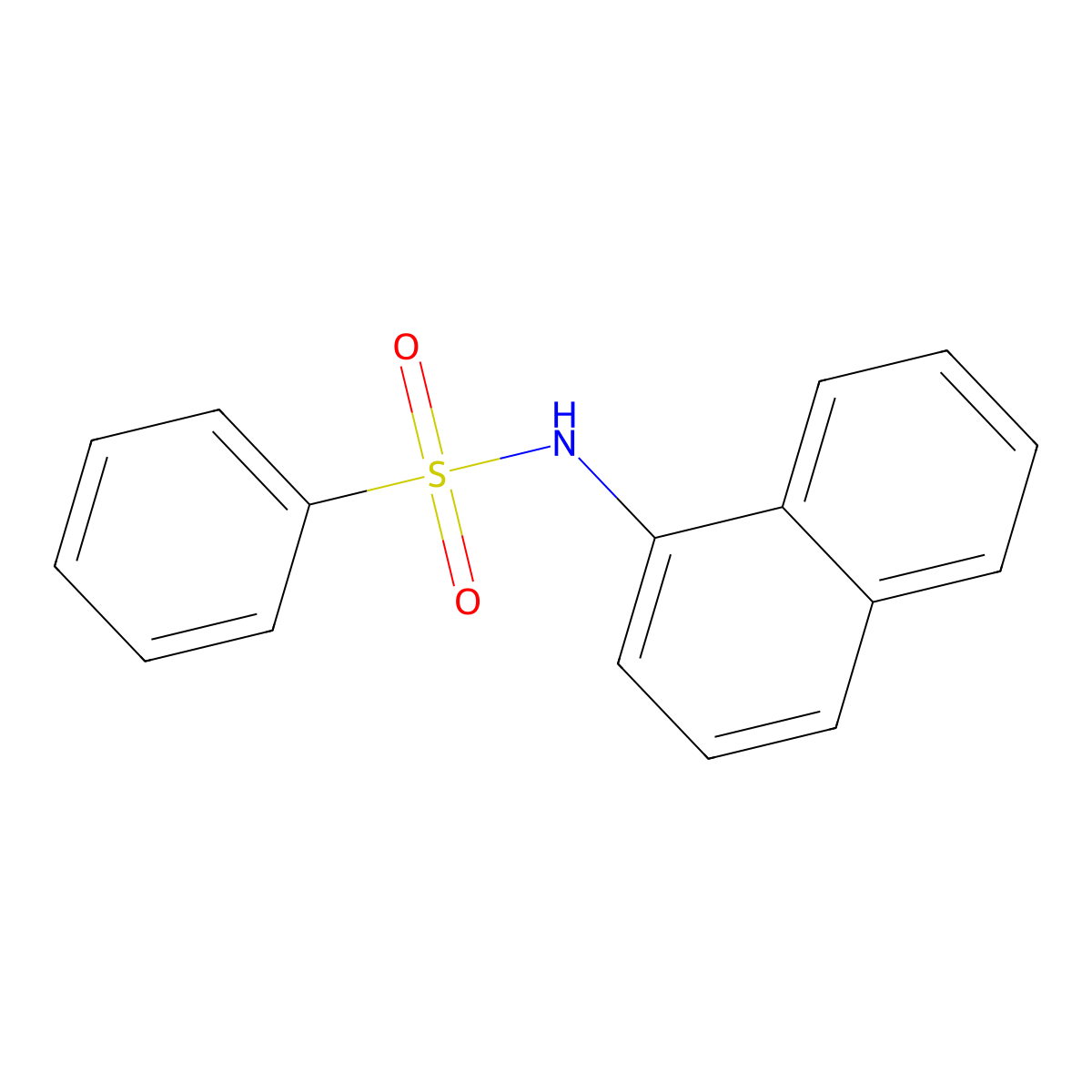 n-(1-Naphthyl)benzenesulfonamide molecular structure, CAS 15309-82-7