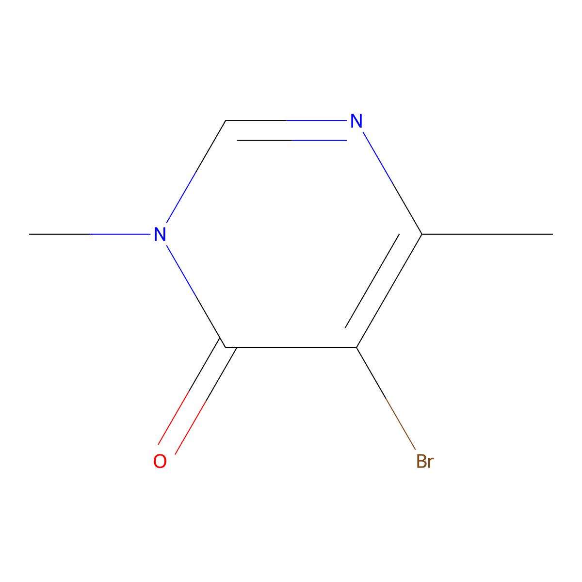 5-Bromo-3,6-dimethyl-3,4-dihydropyrimidin-4-one molecular structure, CAS 1530950-02-7