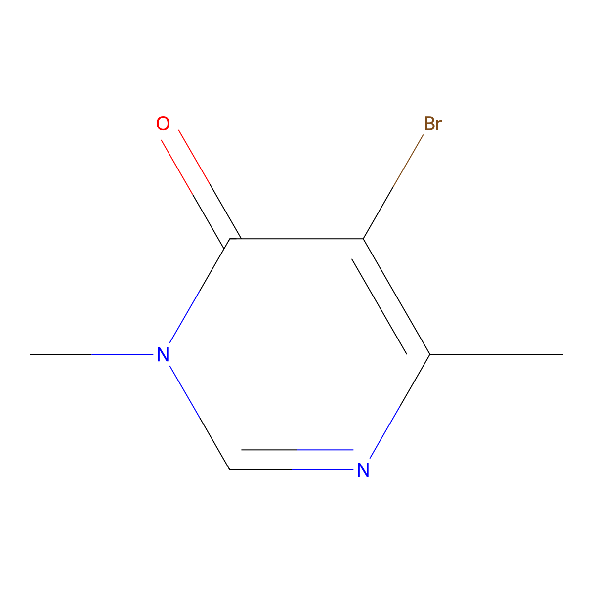 5-Bromo-3,6-dimethyl-3,4-dihydropyrimidin-4-one molecular structure, CAS 1530950-02-7