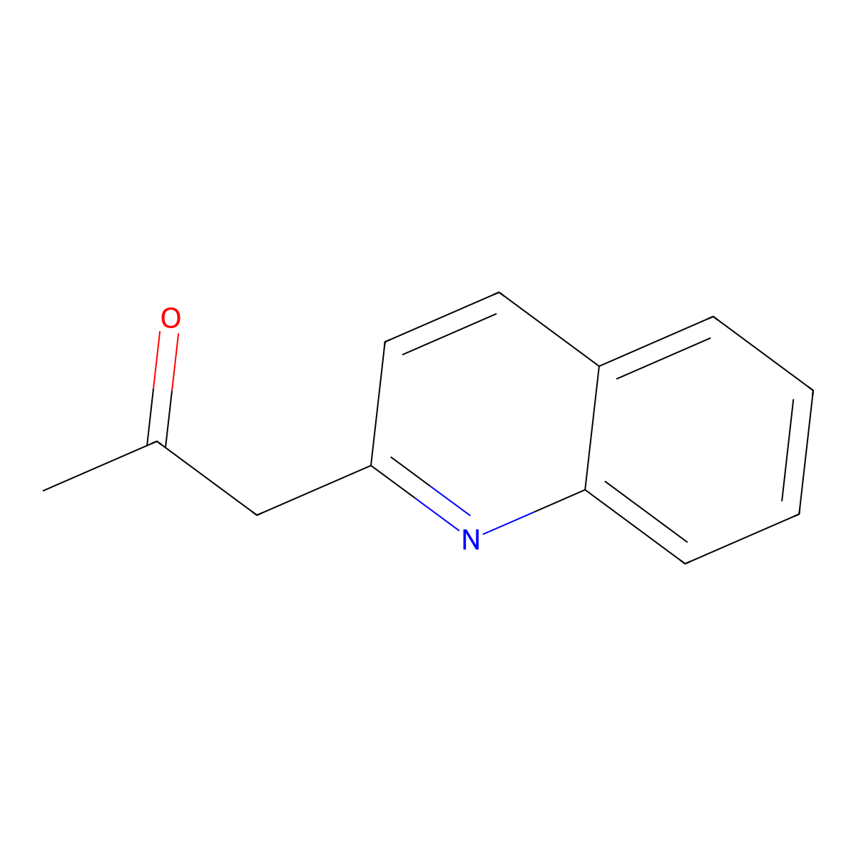 1-(Quinolin-2-yl)propan-2-one molecular structure, CAS 1531-30-2