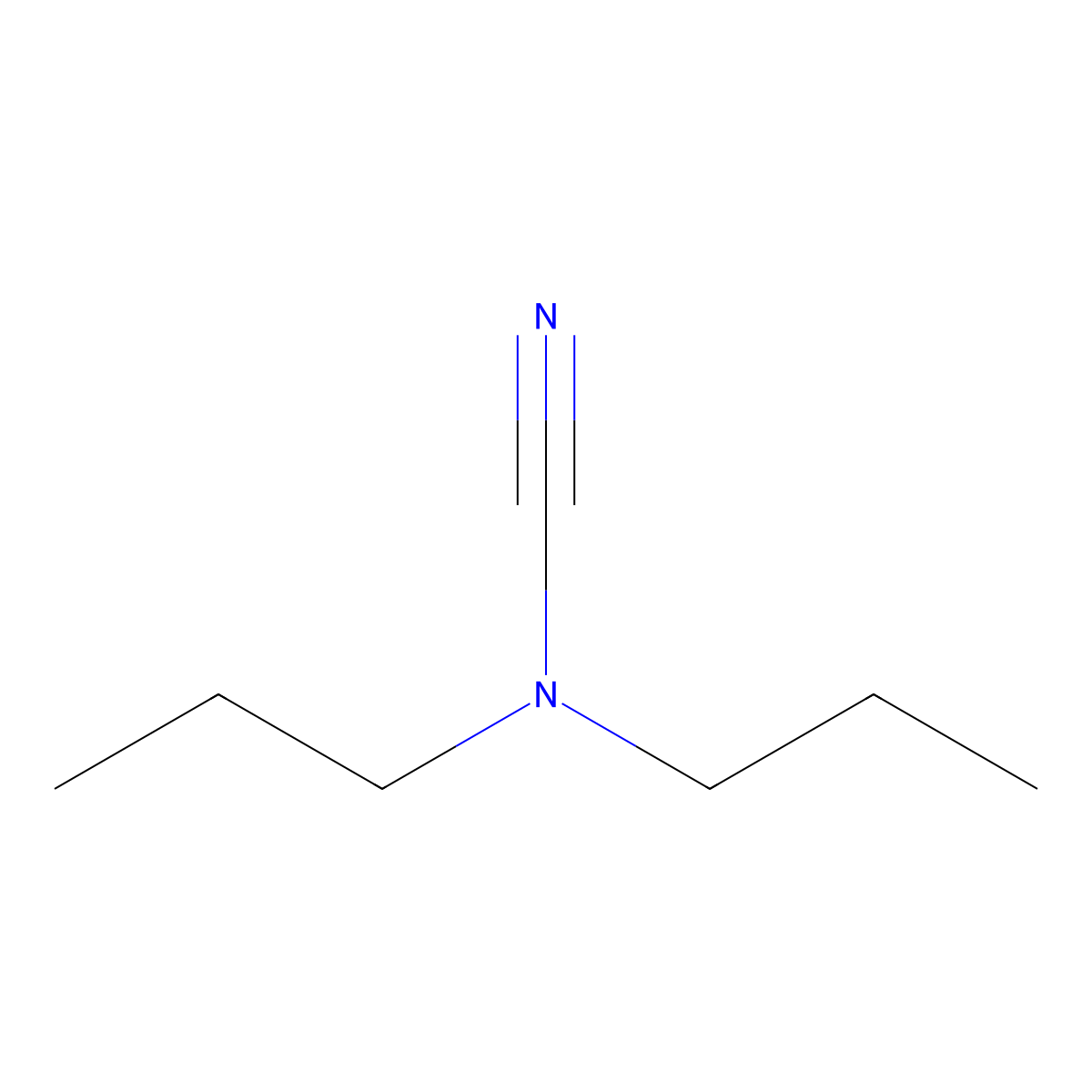 Cyanodipropylamine molecular structure, CAS 1531-36-8