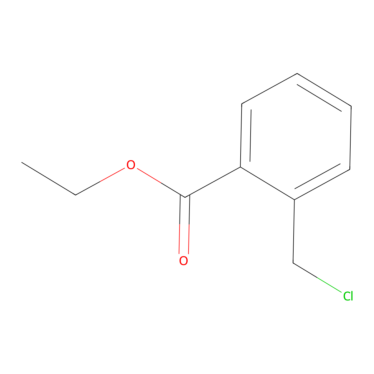 Ethyl 2-(chloromethyl)benzoate molecular structure, CAS 1531-78-8