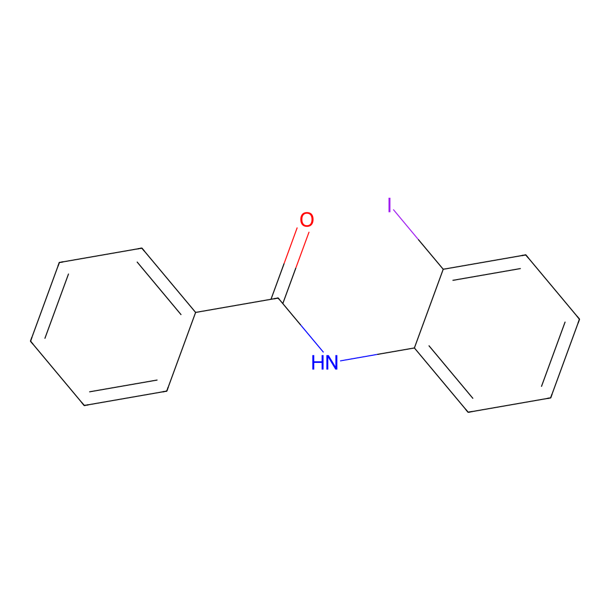 N-(2-Iodophenyl)benzamide molecular structure, CAS 15310-02-8