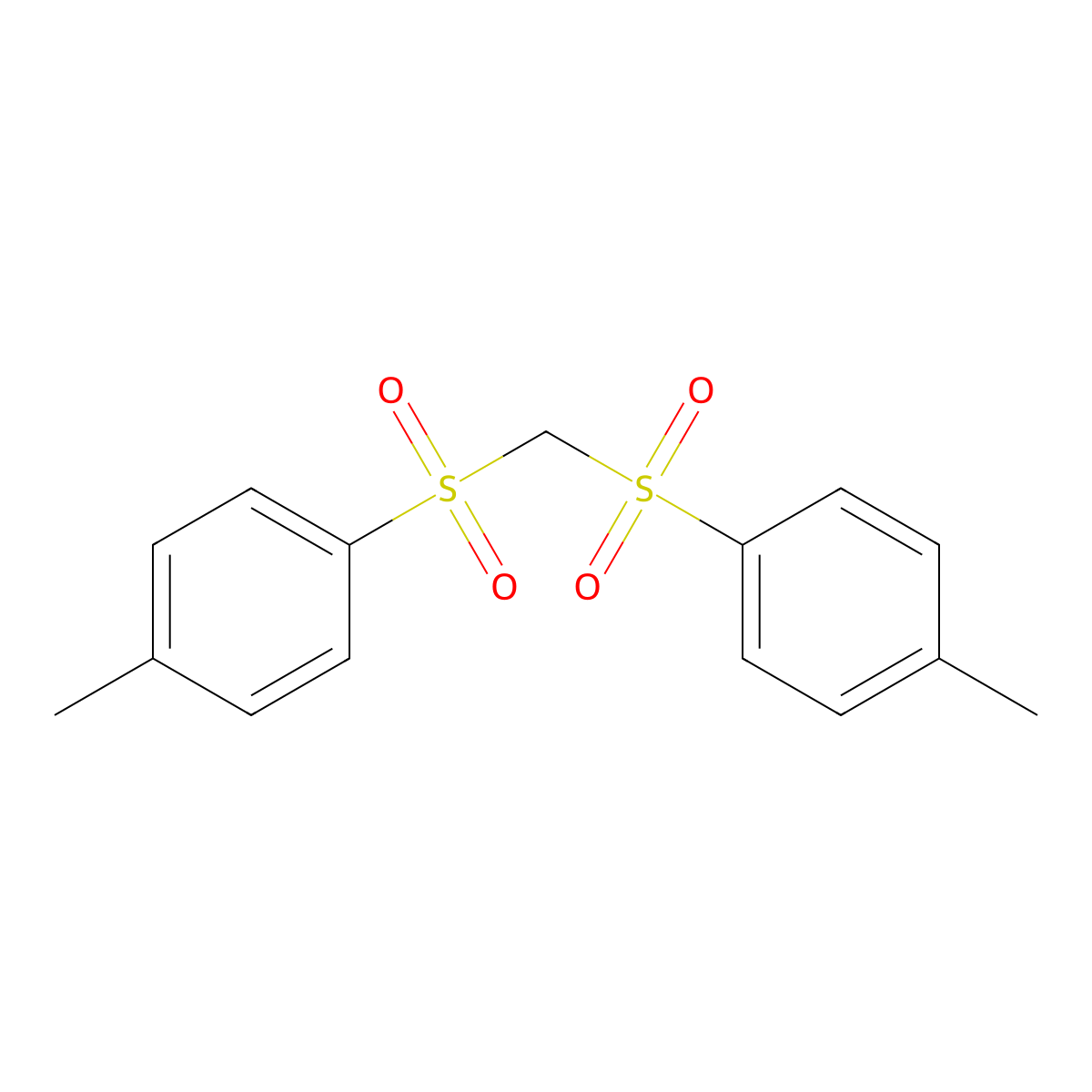 Ditosylmethane molecular structure, CAS 15310-28-8