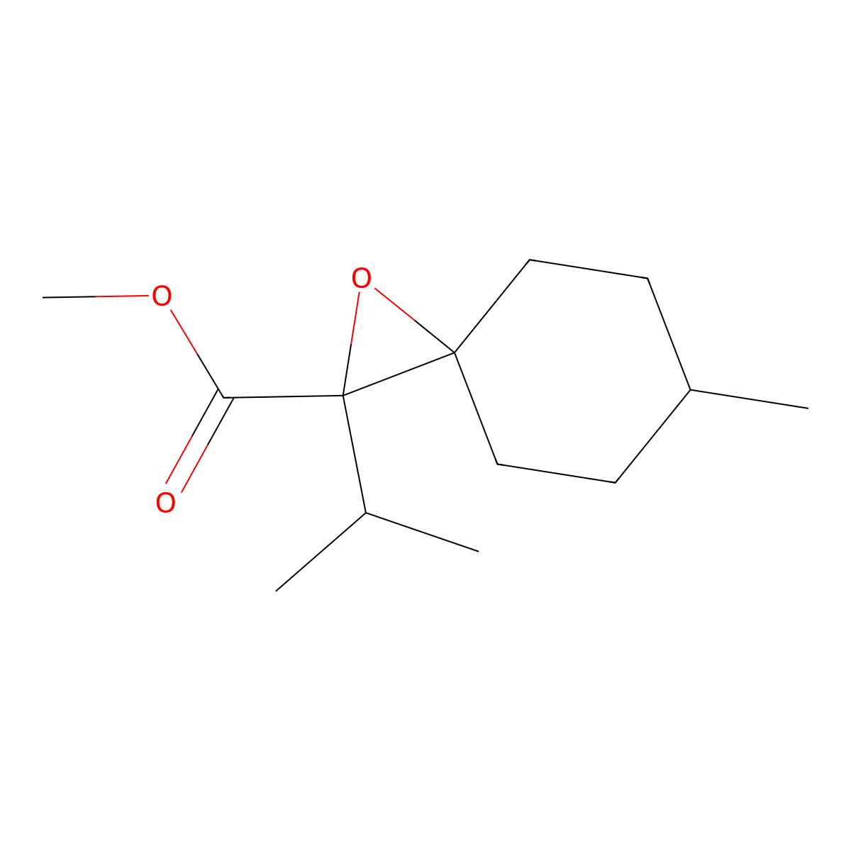 Methyl 6-methyl-2-(propan-2-yl)-1-oxaspiro[2.5]octane-2-carboxylate molecular structure, CAS 1531011-83-2