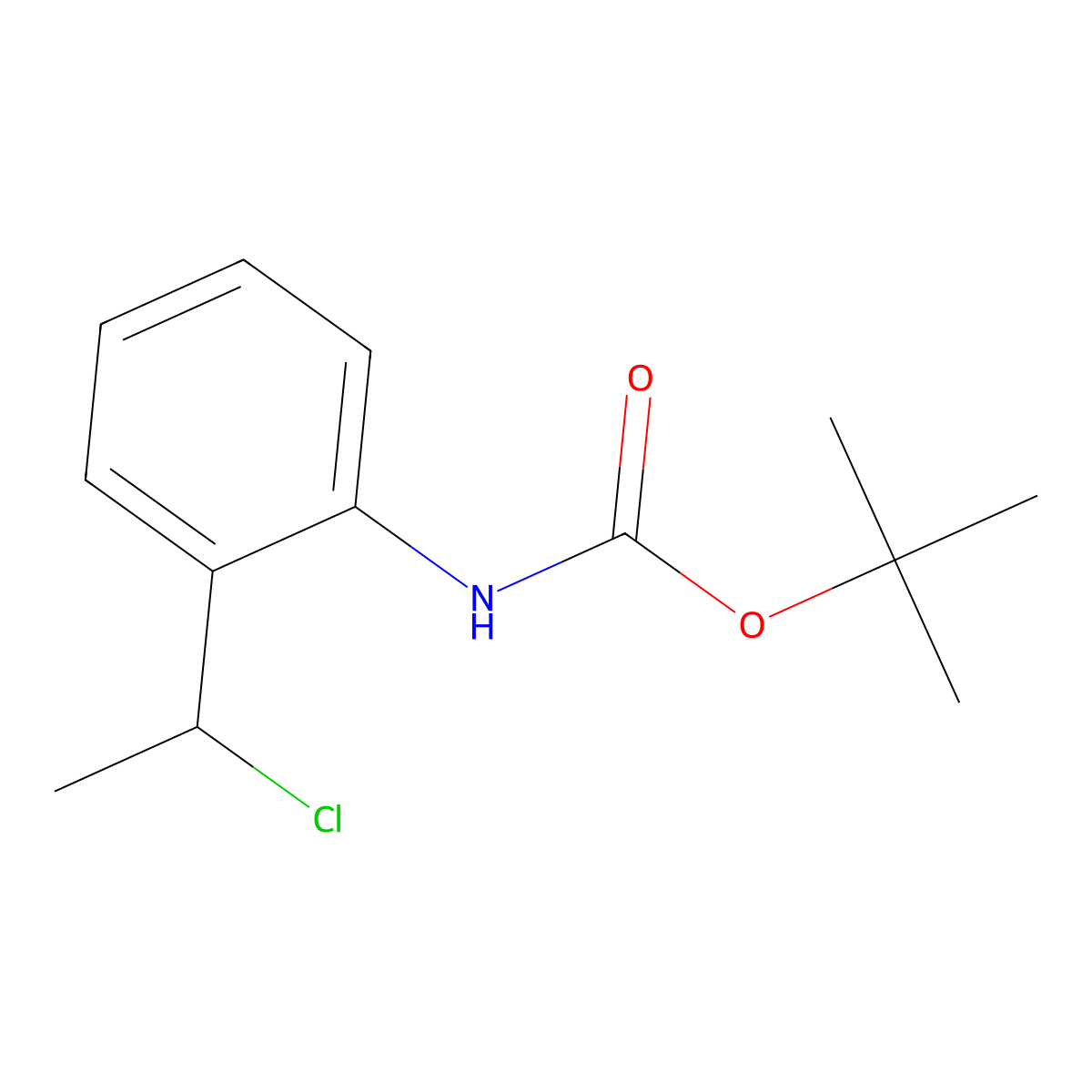 Tert-butyl (2-(1-chloroethyl)phenyl)carbamate molecular structure, CAS 1531022-01-1