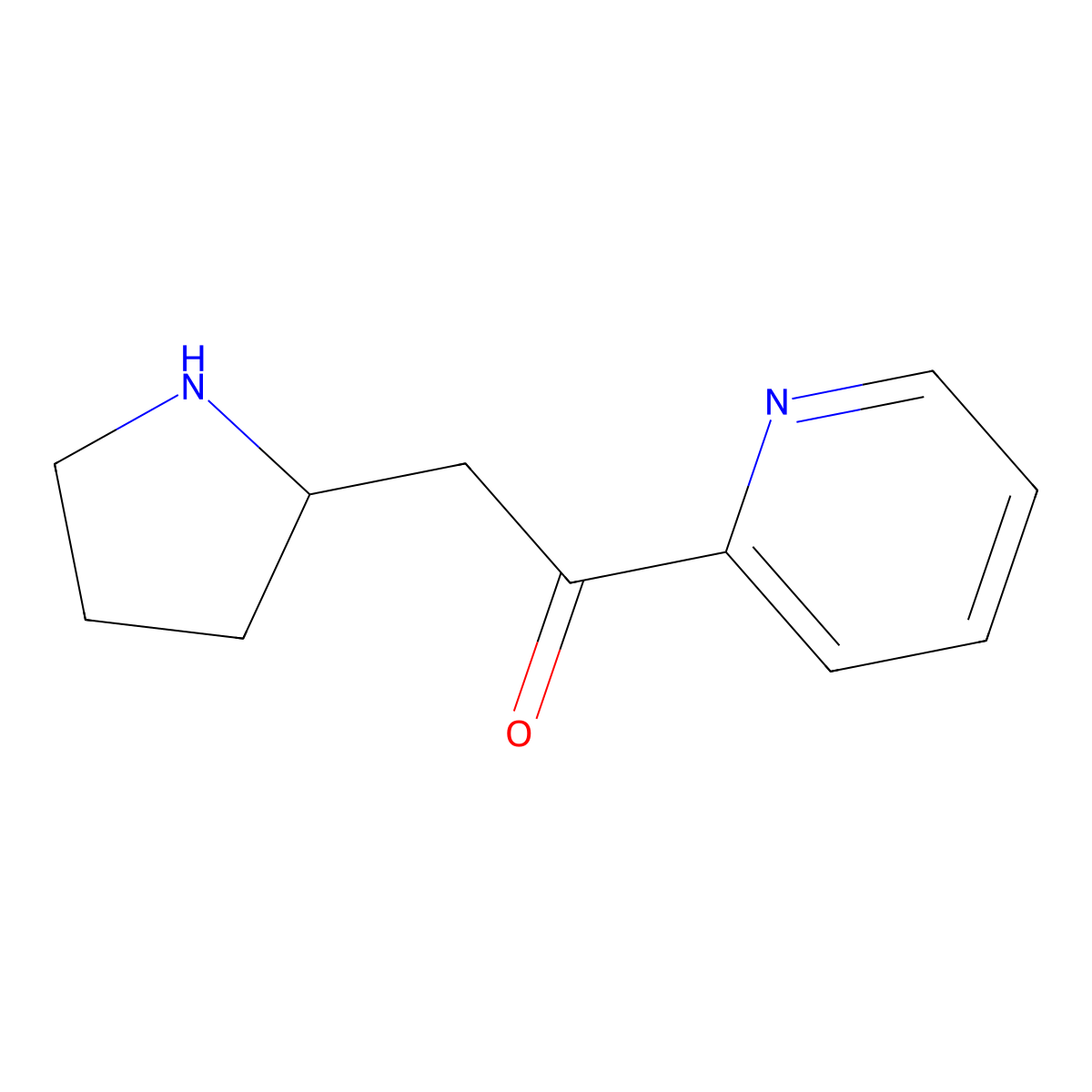 1-(Pyridin-2-YL)-2-(pyrrolidin-2-YL)ethan-1-one molecular structure, CAS 1531028-56-4