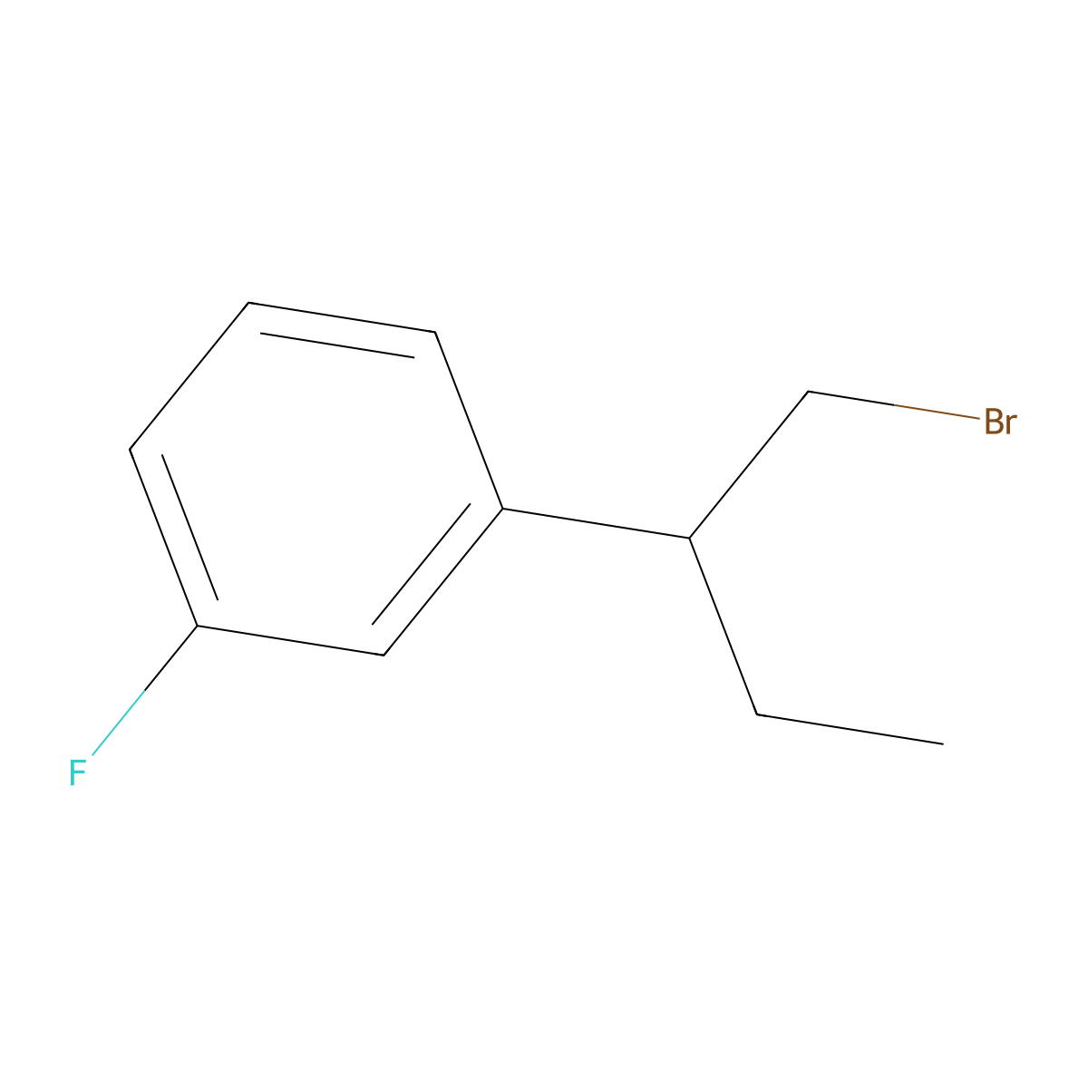 1-(1-Bromobutan-2-yl)-3-fluorobenzene molecular structure, CAS 1531042-06-4