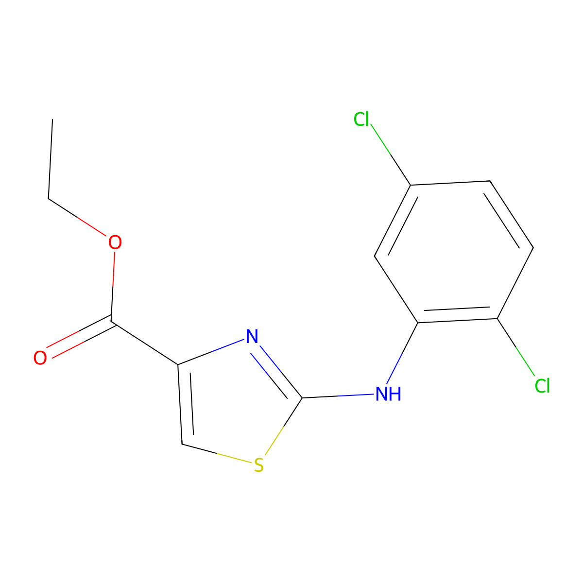 2-(2,5-Dichloroanilino)thiazole-4-carboxylic acid ethyl ester molecular structure, CAS 1531050-09-5