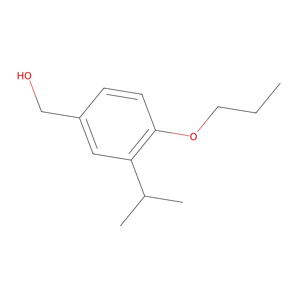 [3-(Propan-2-yl)-4-propoxyphenyl]methanol molecular structure, CAS 1531056-32-2