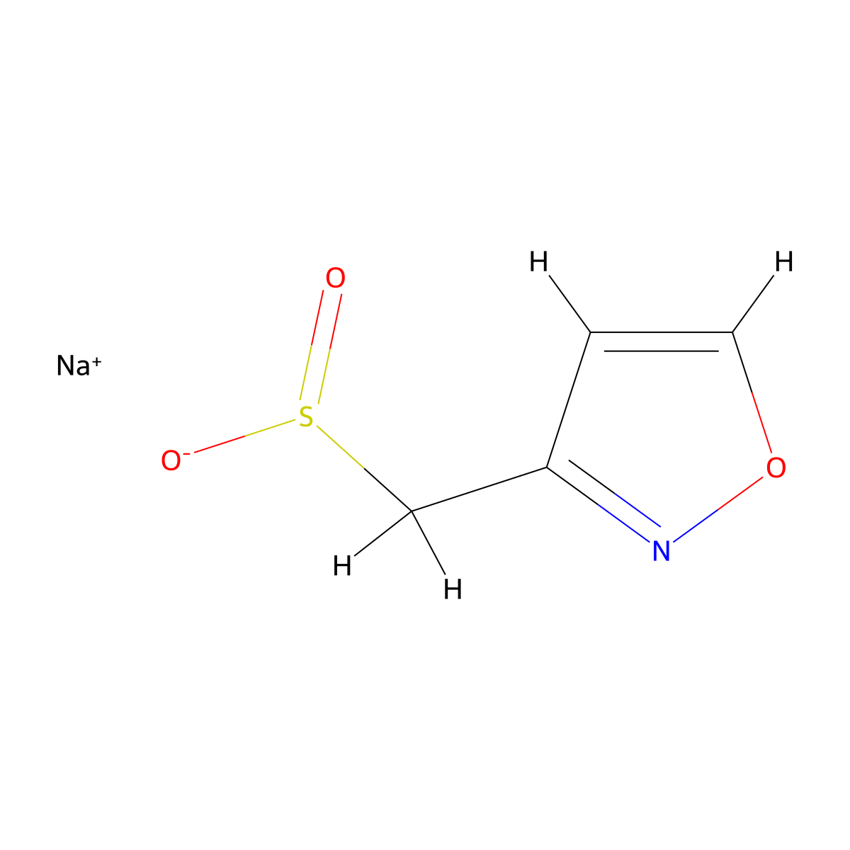 Sodium (1,2-oxazol-3-yl)methanesulfinate molecular structure, CAS 1531114-52-9