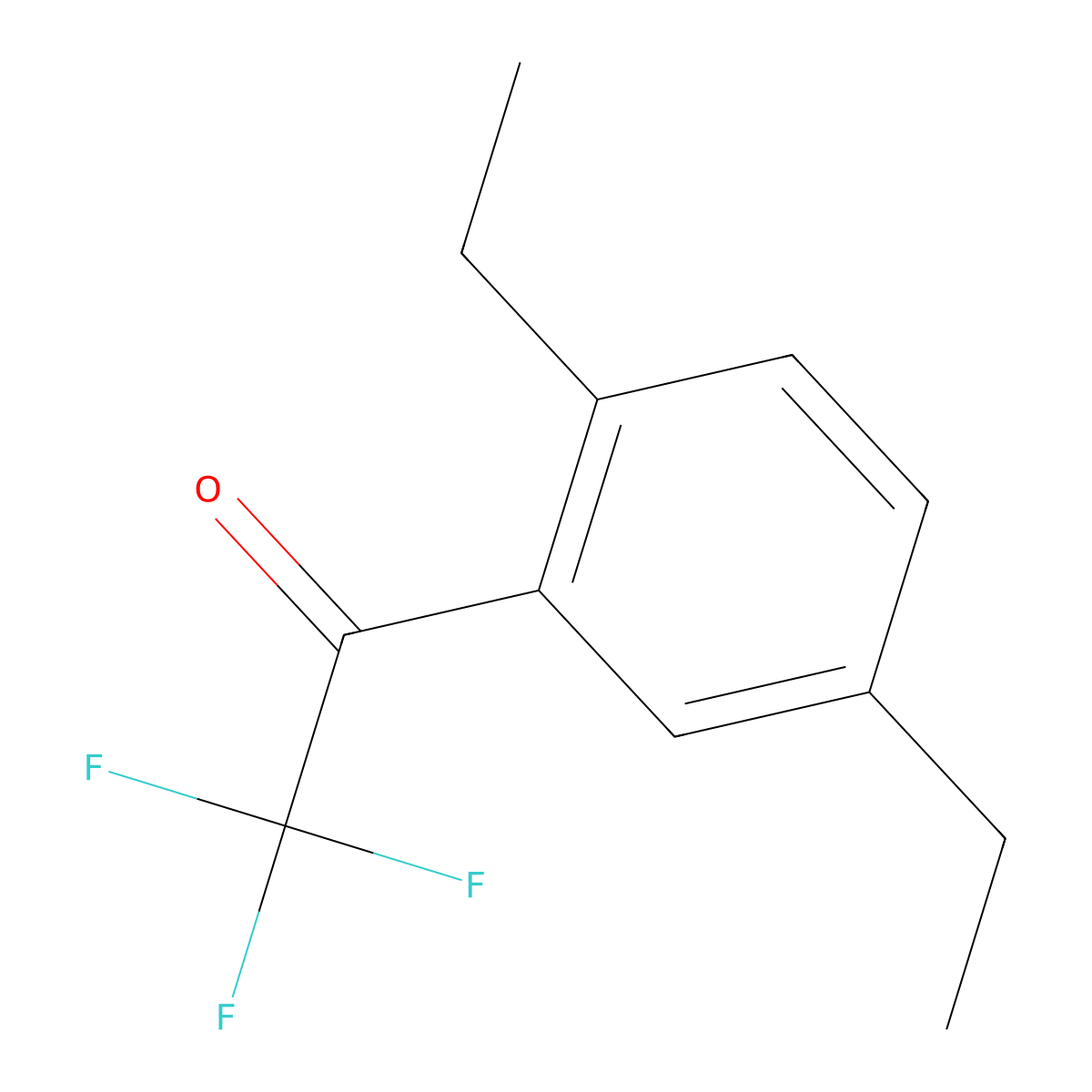 1-(2,5-Diethylphenyl)-2,2,2-trifluoroethanone molecular structure, CAS 1531142-98-9