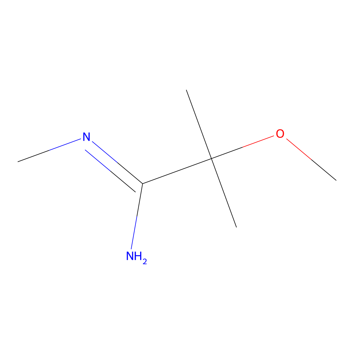 2-methoxy-N,2-dimethylpropanimidamide molecular structure, CAS 1531150-39-6