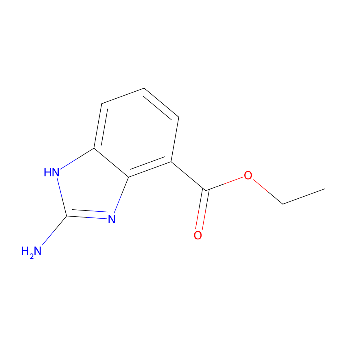 Ethyl 2-amino-1h-benzo[d]imidazole-4-carboxylate molecular structure, CAS 1531188-96-1
